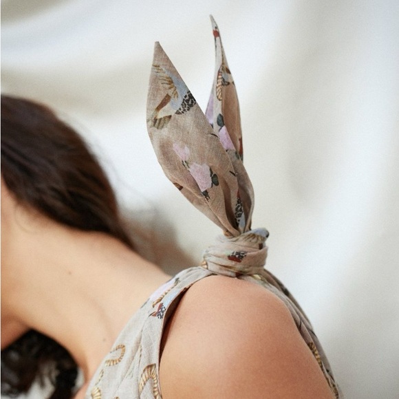 NANUSHKA Nyla Asymmetrical One-Piece Jumpsuit - Western Print (Medium) - Picture 4 of 5